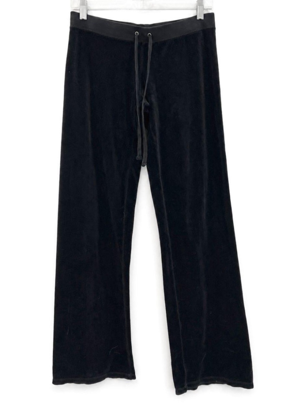 Vintage Y2K Juicy Couture Track Pants Suit Low Rise Size Petite P XS Black